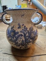 Keramik Vase CH Steffisburg gemustert Henkel (M)
