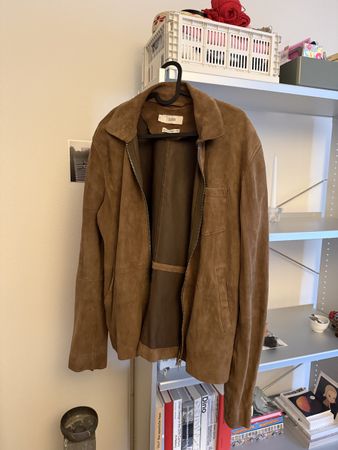 Closed Wildlederjacke braun mit Reissverschluss