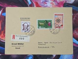 CL31 Enveloppe + Timbre Suisse 1954