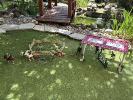 Schleich Pferdehof Zubehör Set guter Zustand