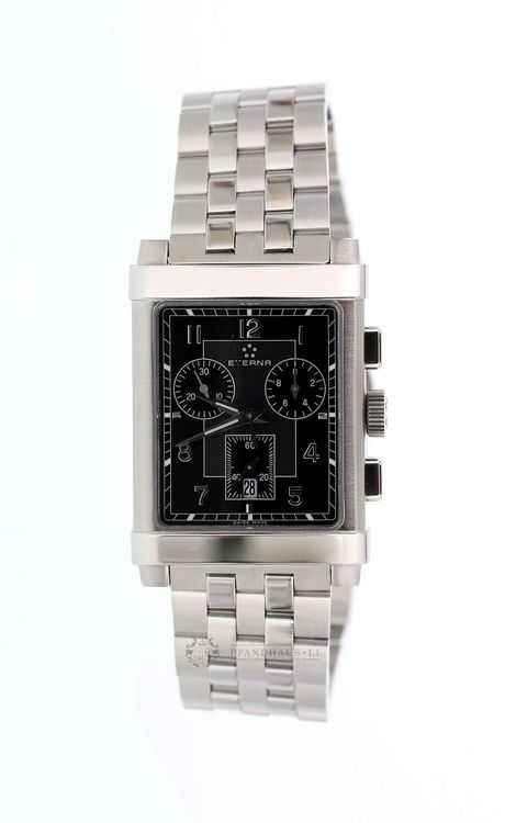 ETERNA 1935 HISTORIC CHRONOGRAPH HERRENUHR RECTANGULAR NEU 1