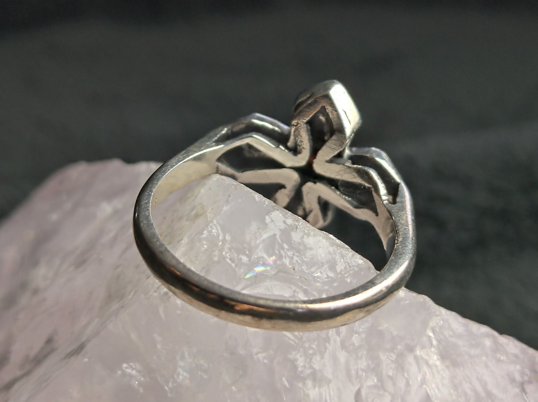 Anelli: Ring Silber 925 mit rotem Stein – Usato da Istighofen venduto da Ringparadies 1