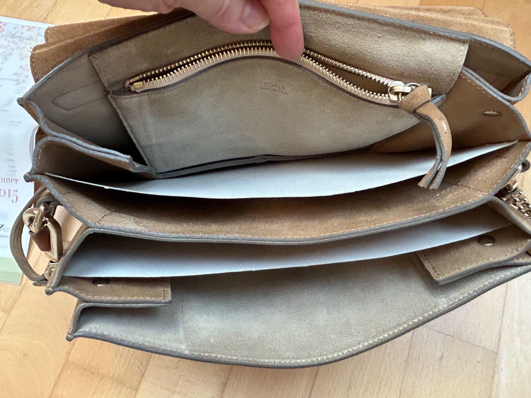 Chloé Borse da donna: Sac à main Chloé Faye daim et cuir python bon état – Usato da GOCKHAUSEN venduto da chrismon 8