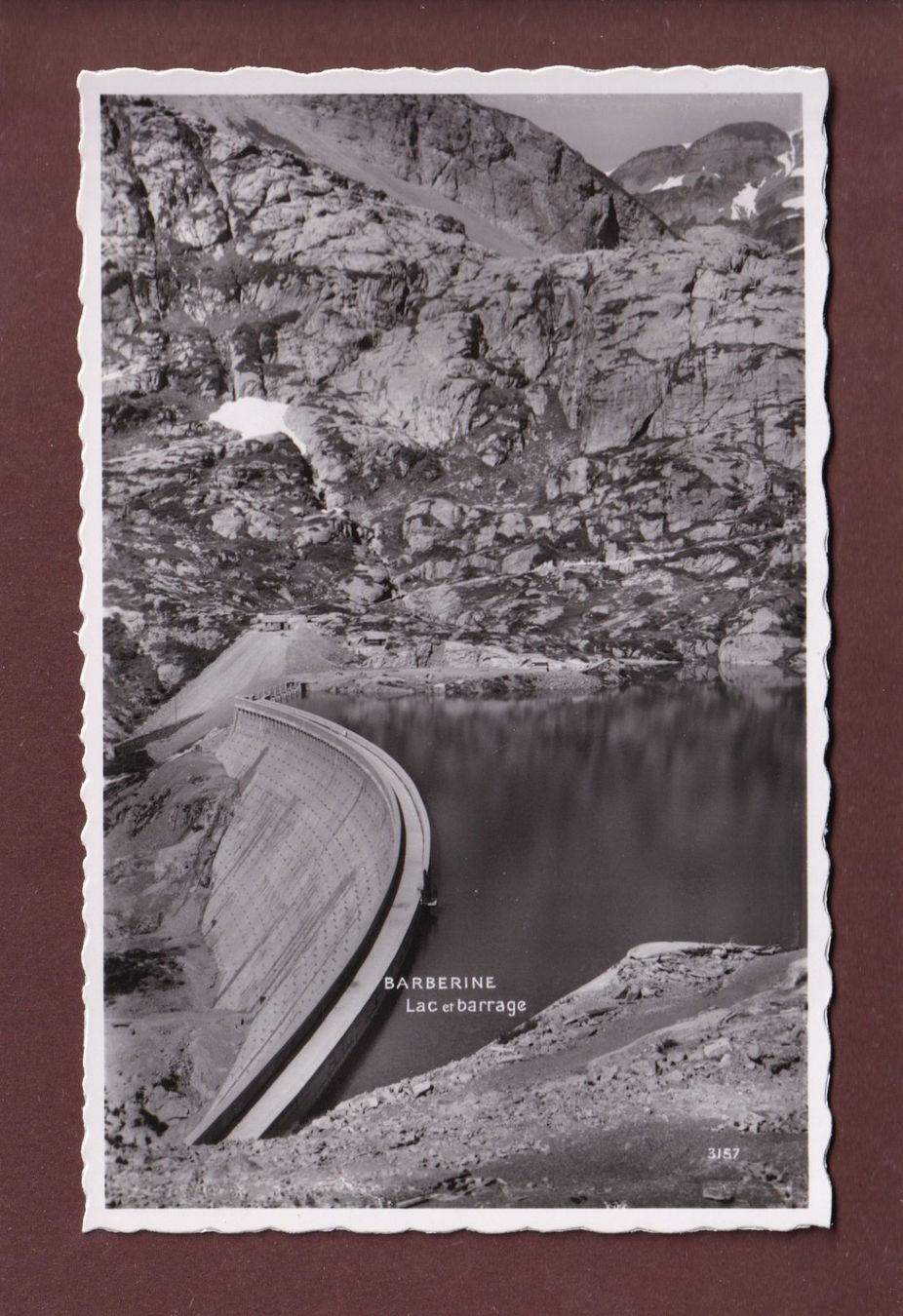 Cartoline postali: BARBERINE - Lac et Barrage – Usato da Pully venduto da nicecards