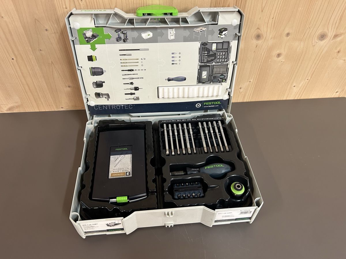 Festool Alle Maschinen: Festool Montagepaket / SYS 1 CE Sort / Systainer Centrotec – Gebraucht aus Elgg von