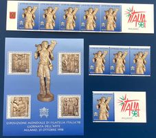 1998 Vatikan Int.Briefmarken Aust. ITALIA 98 - MH- Block div