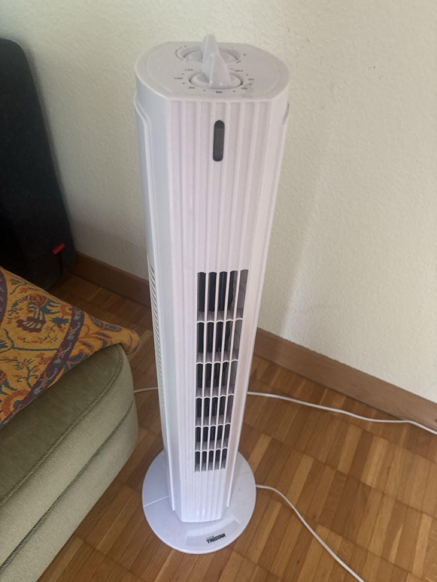 Ventilatoren: Tower fan Tristar white with timer function used condition – Gebraucht aus Zürich von mrb_5k2n