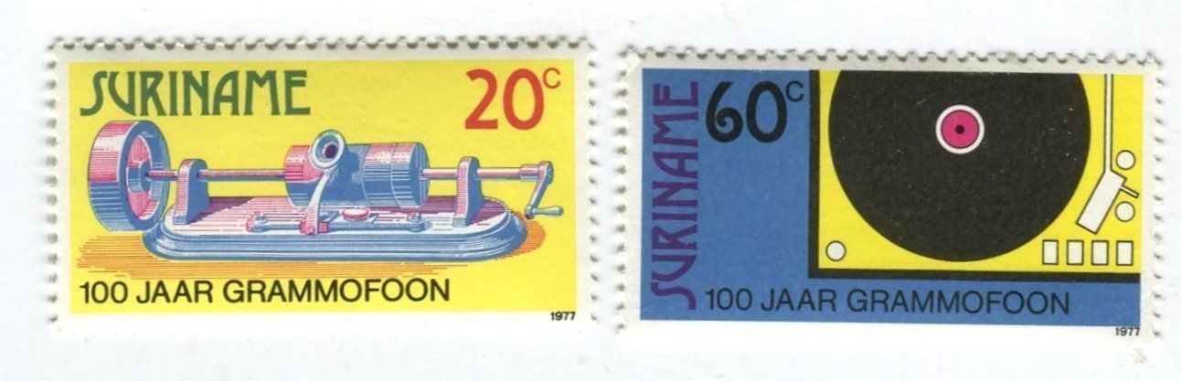 Tutti i francobolli: Briefmarken "Grammophon". Suriname. – Nuovo e nell'imballaggio originale da Basel venduto da Butsch5