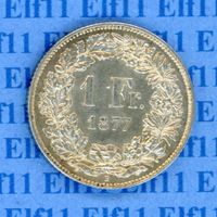 CHF___1.00 1877 -stgl 1 Franken