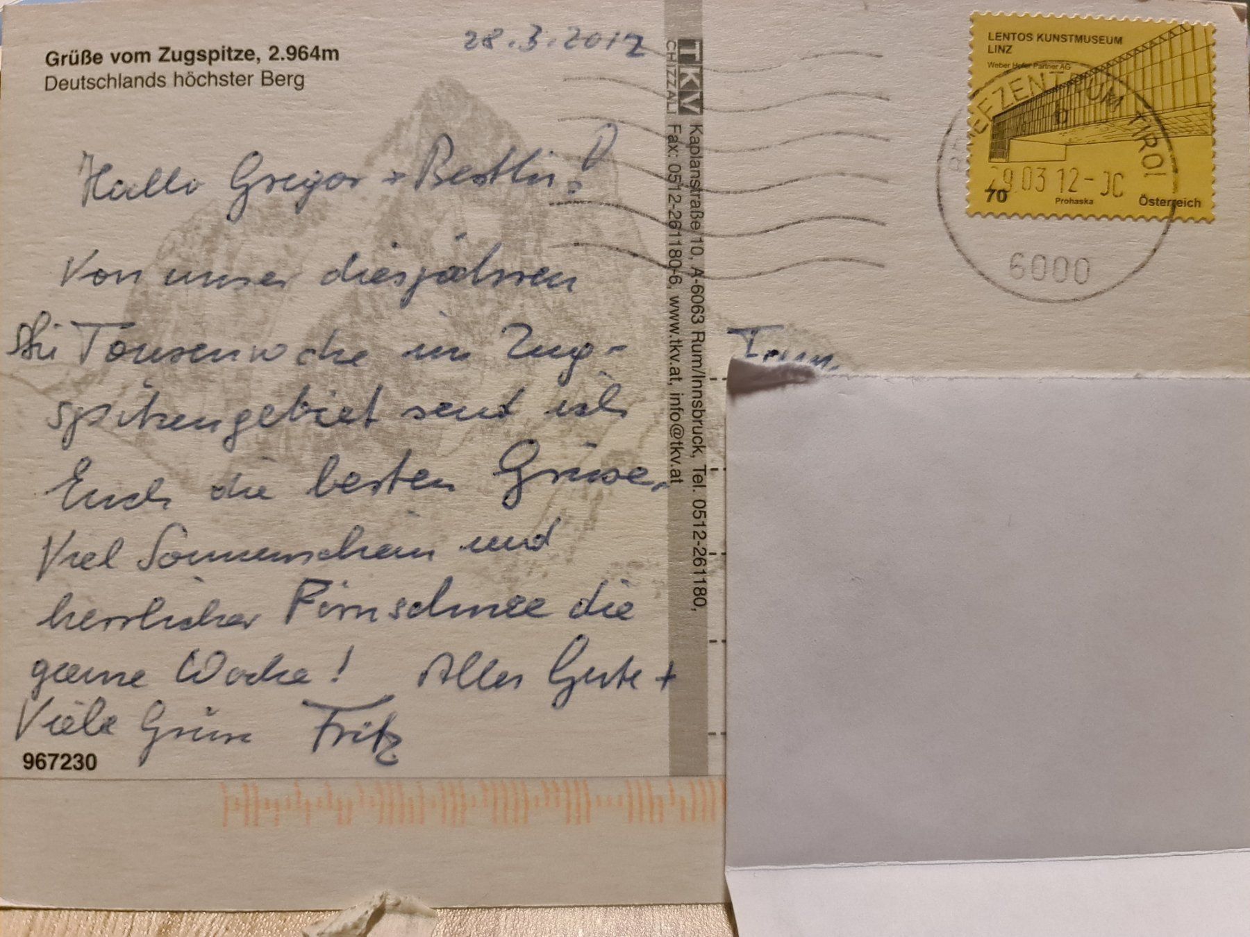 Cartes postales: Ansichtskarte Zugspitze – D'occasion à Dintikon par Vexi 1