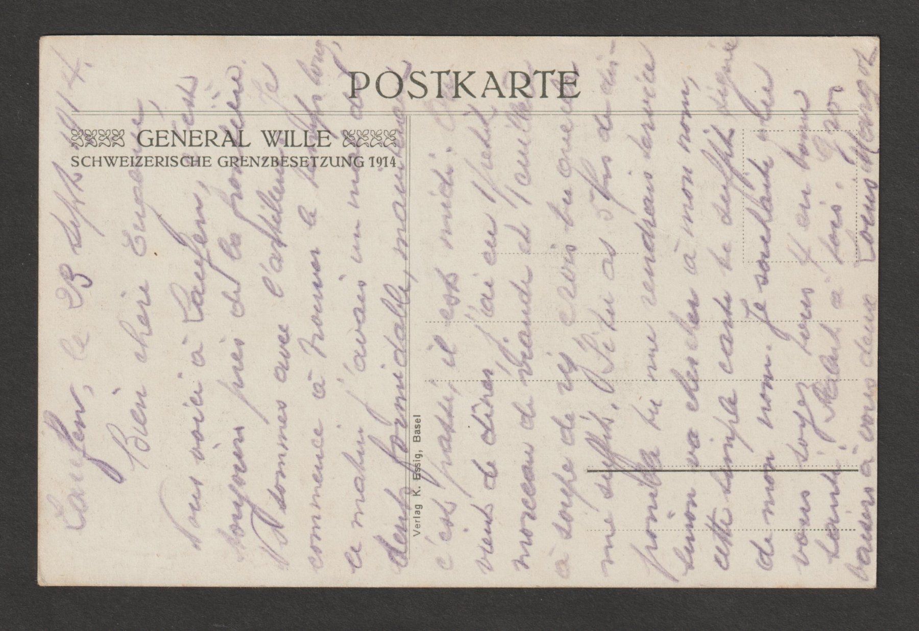 Cartoline postali: WK1 Truppenführer Nr. 11 – Usato da Siebnen venduto da Fstaehli 1