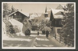 Carte P de 1937 ( Arosa / Dorfstrasse ,, 1800 m ,, )
