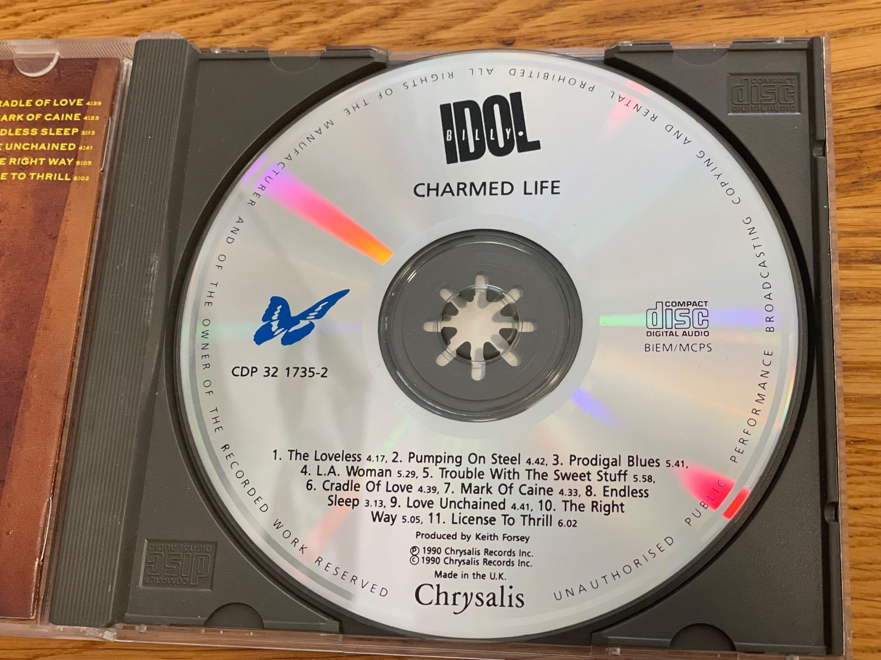 CD: Billy Idol-Charmed Life – Usato da Muri b. Bern venduto da AdidasCollector 2