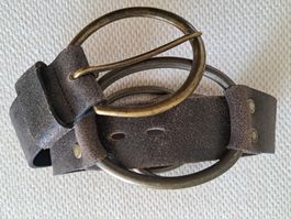 extravaganter Leder-Gürtel - Machine by BASSICO