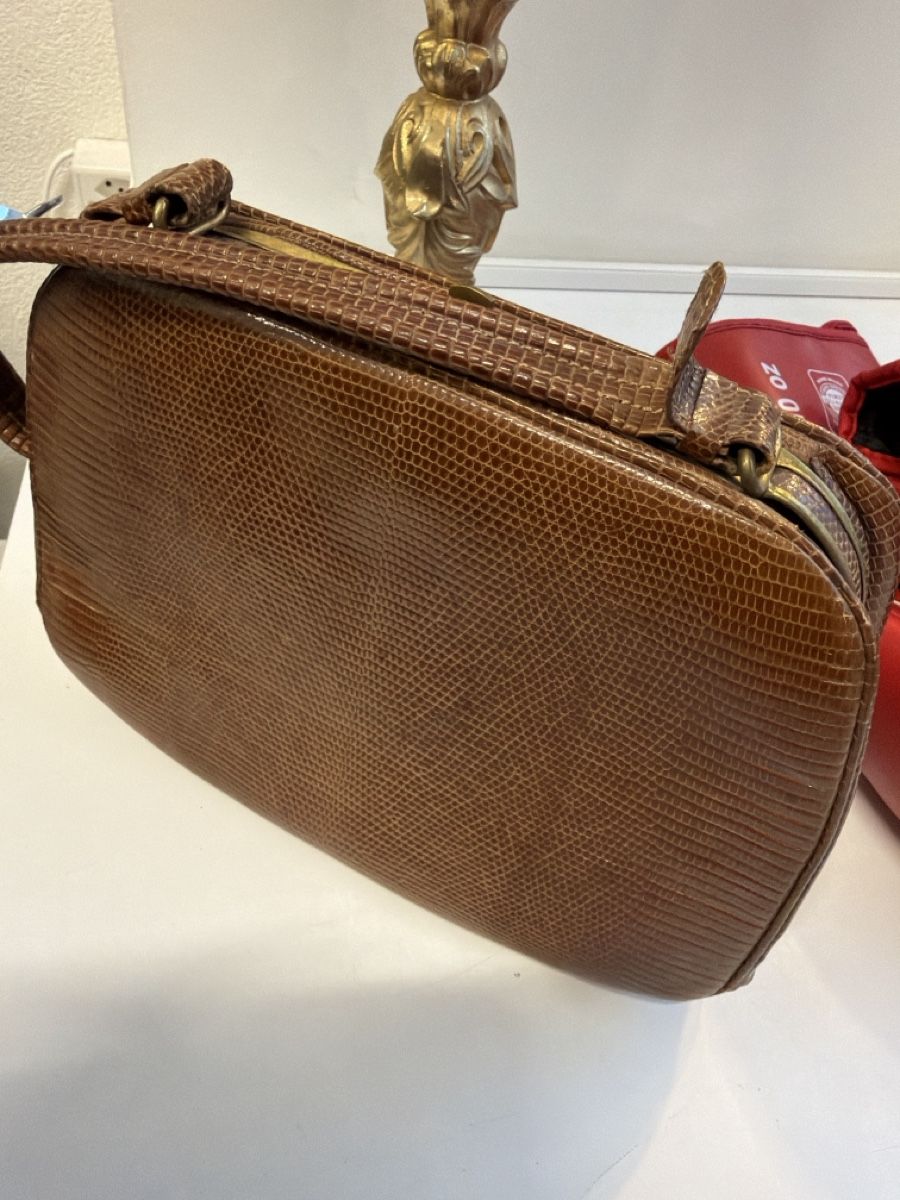 Borse da donna: Vintage Handtasche, Echse braun, echt Leder – Usato da Glattbrugg venduto da Vintage94