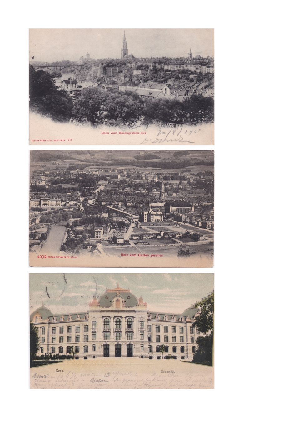 Cartoline postali: Konvolut Bern – Usato da Baar venduto da dokuba 6