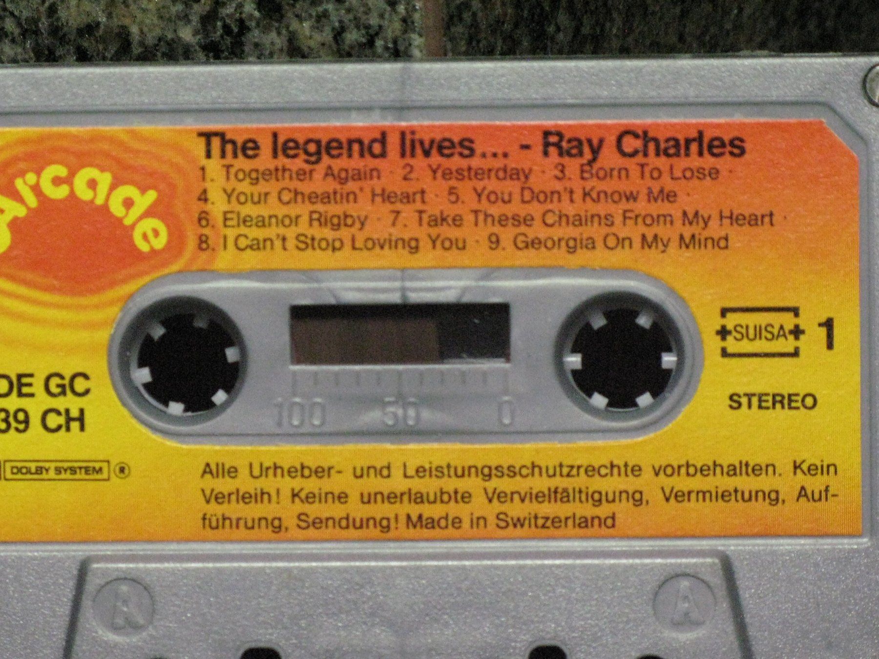 Kompaktkassetten: RAY  CHARLES     The legend lives – Gebraucht aus Langnau i. E. von gf2_29jt 3