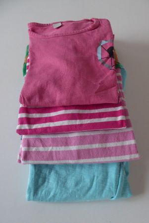 Paket Mädchen 104  Shirts/Röckli/Jumpsuit