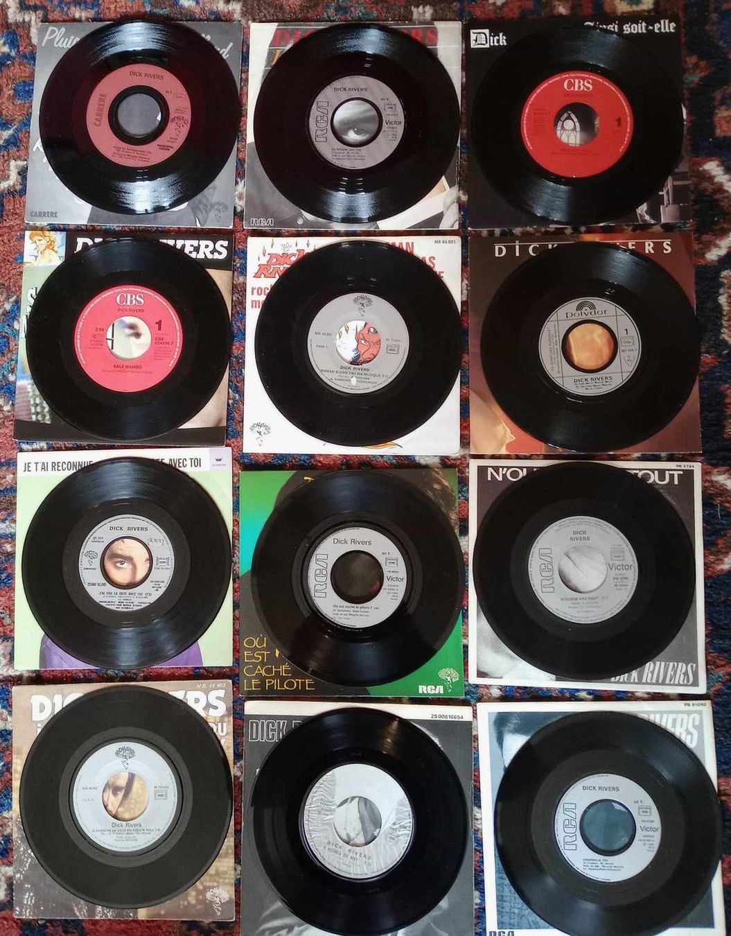 Dischi in vinile: DICK RIVERS - collection de 12 x disques 7" vinyles 45t – Usato da Le Locle venduto da PereiraHugo 4
