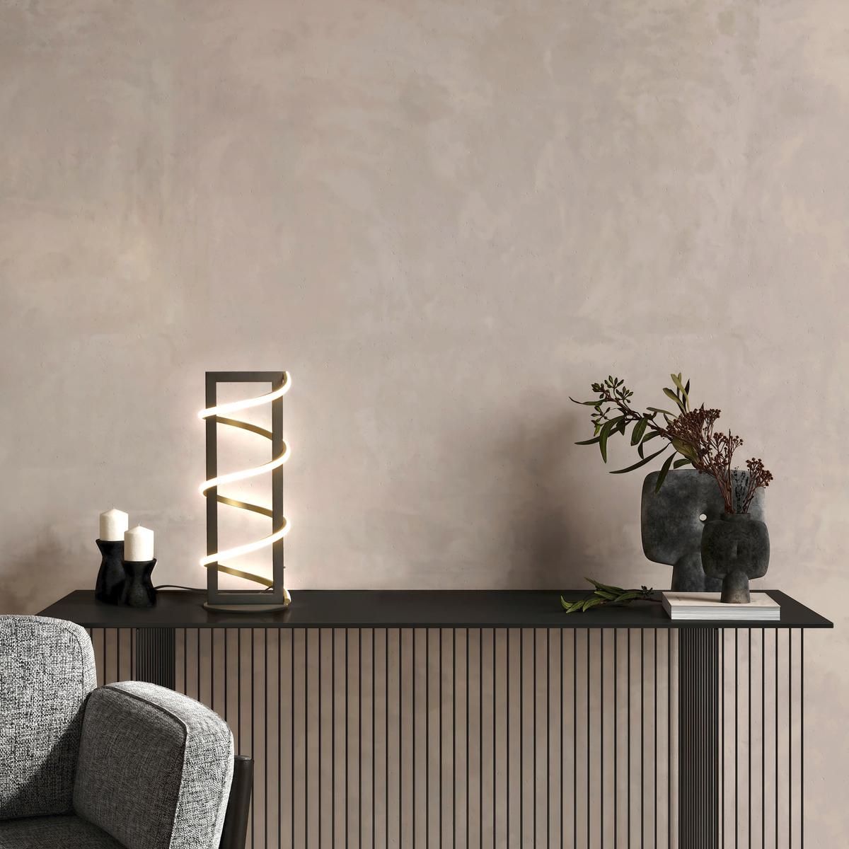 Lampade: LED Tischleuchte, Spirale, 45 cm Höhe – Nuovo (secondo la descrizione) da Kreuzlingen venduto da Smart-Light 1