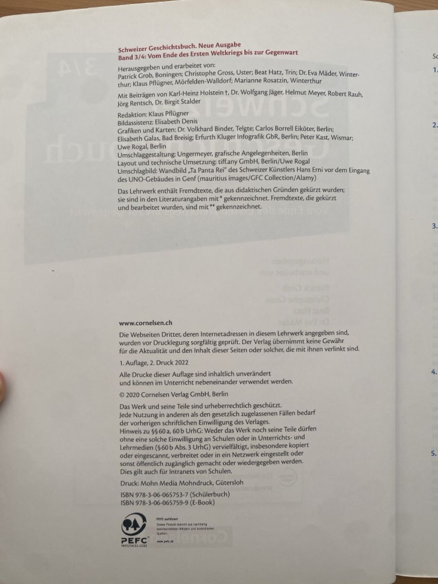Livres: Schweizer Geschichtsbuch Band 2 & 3/4 – D'occasion à Winterthur par fabia.studer 2