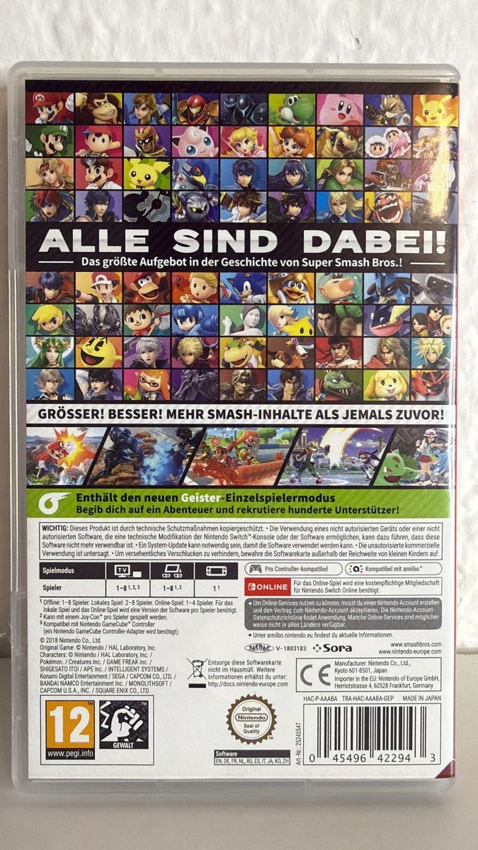 Nintendo Giochi: Super Smash Bros Ultimate Nintendo Switch - Fun for Summer! – Usato da Ehrendingen venduto da bubulence 1
