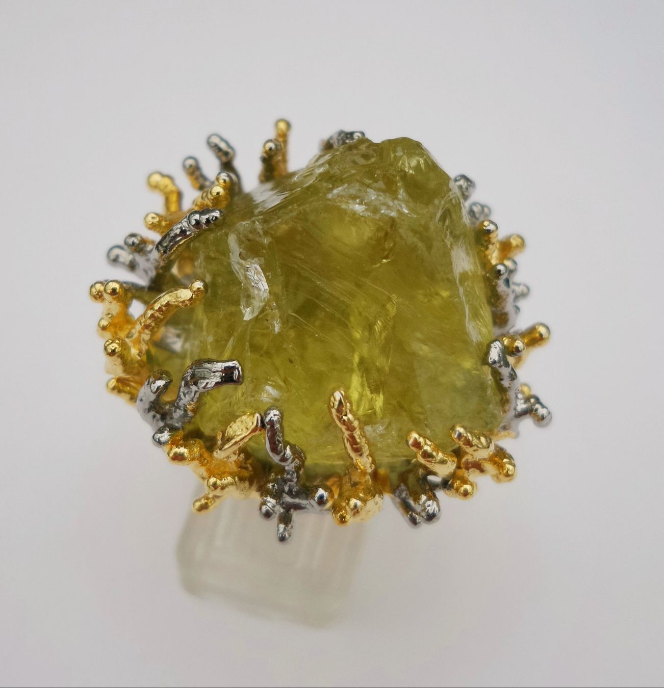Ringe: Ungescliffener gelb-grüner Edelstein Ring – Neu (gemäss Beschreibung) aus Zürich von adriben 8