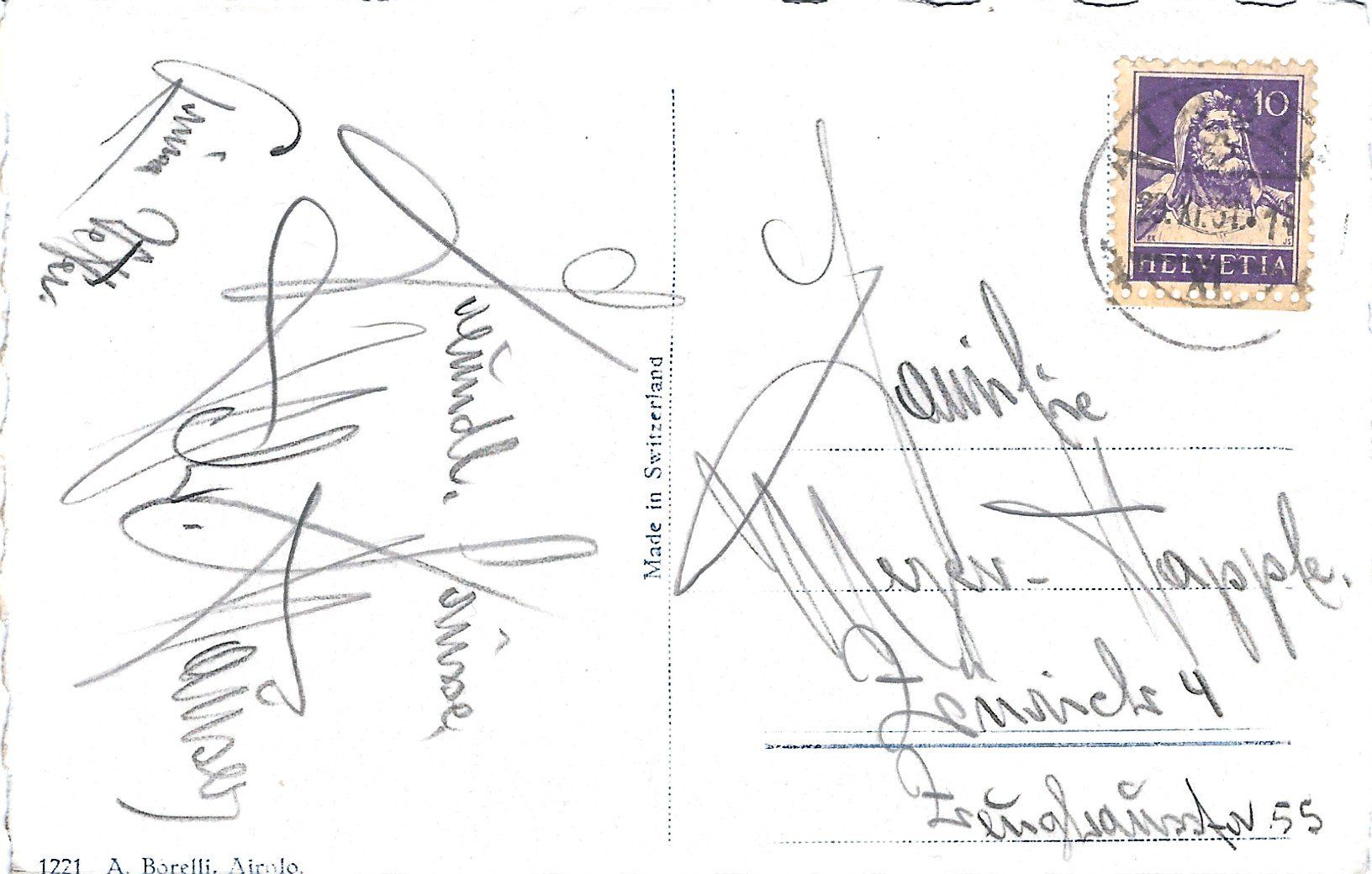Cartoline postali: alte Ansichtskarte von Airolo    1937 – Usato da Flums venduto da Guscha1 1