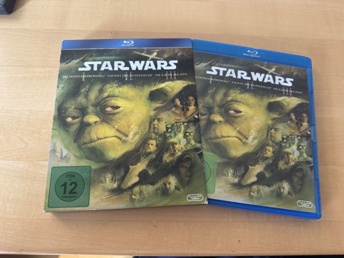 Alle DVDs: Star Wars Episode I-III Blu-ray – Gebraucht aus Ruggell von Forrer1000