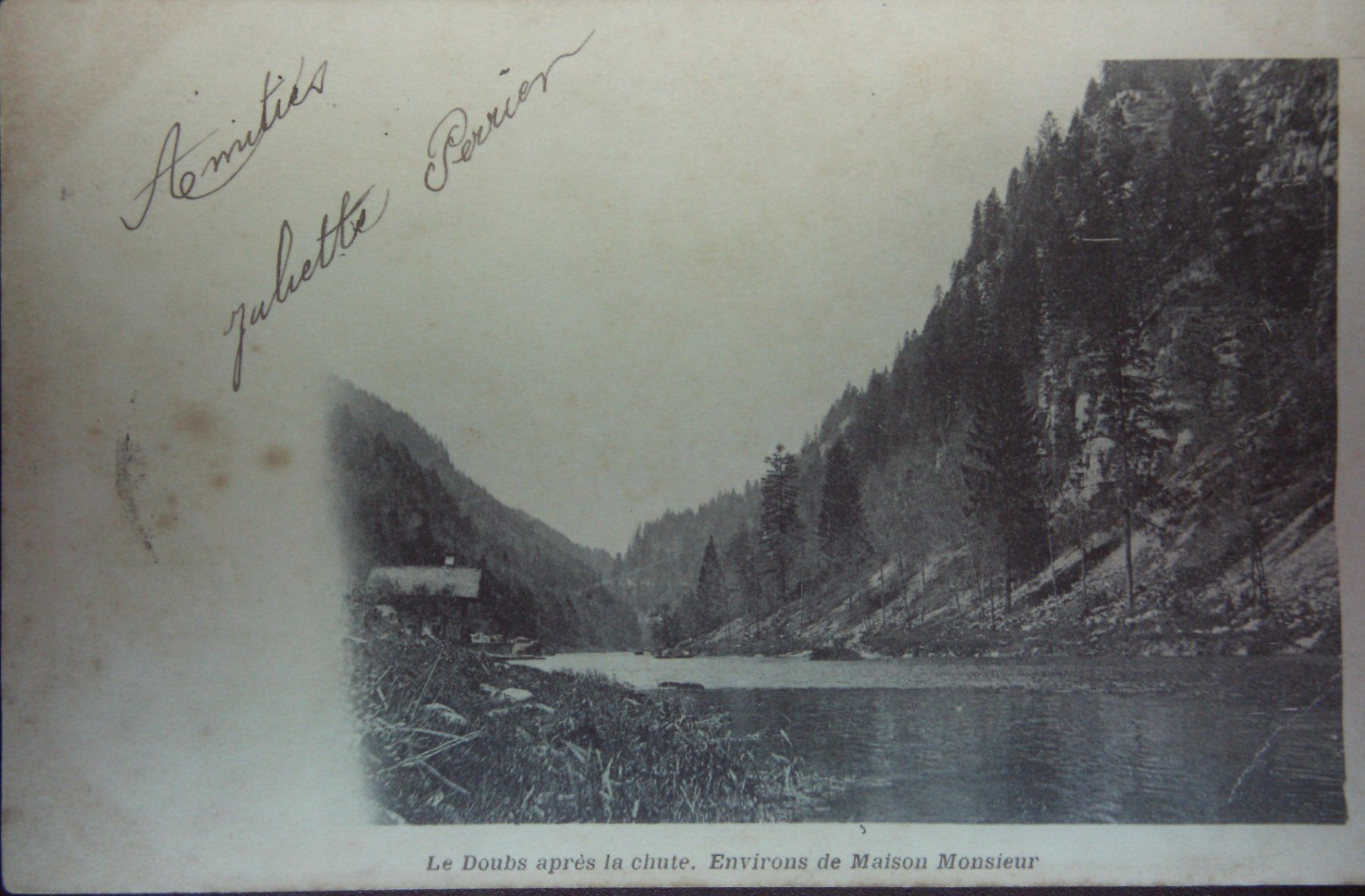 Cartoline postali: Les graviers au bord du Doubs – Usato da Le Locle venduto da Roger46