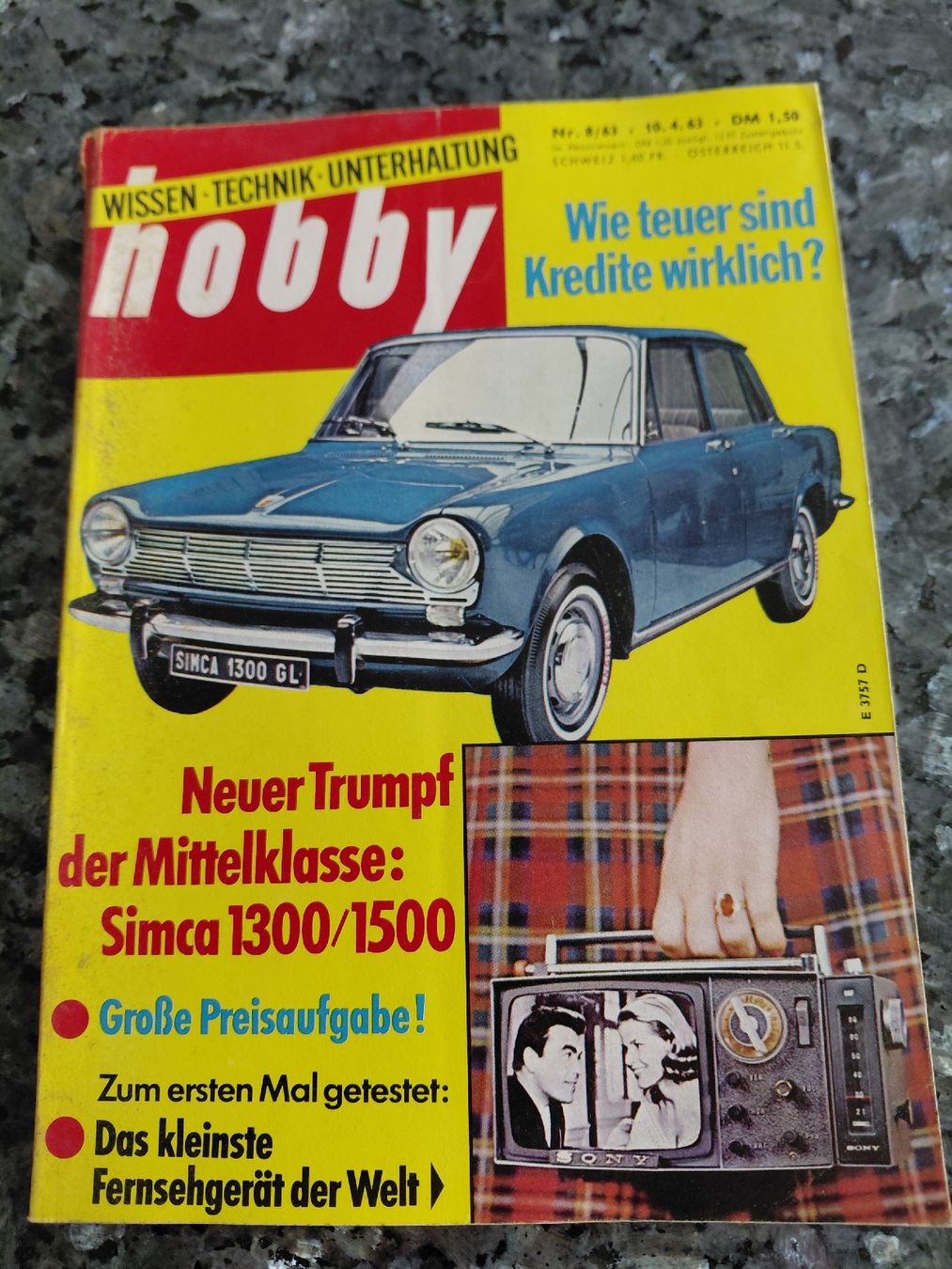 Revues & Magazines: hobby zeitschrift nr. 8 1963 – D'occasion à Bonaduz par topolino052