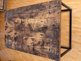 Salontisch / Couchtisch im Industrial-Stil gebraucht Holz
