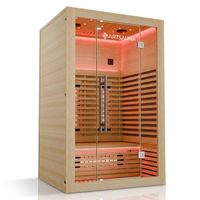 Infrarotsauna GENUA120 Natur +Dual-Technologie - 120x105x190