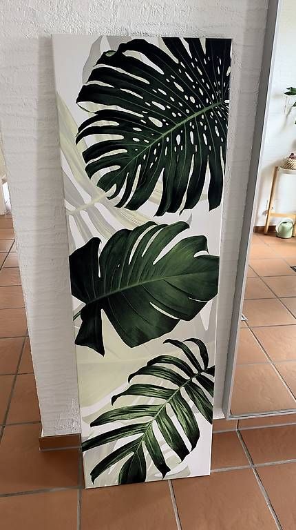 Foto & Immagini: Leinwandbild mit grossen Monstera-Blättern – Nuovo e nell'imballaggio originale da Breitenbach venduto da henz-9902