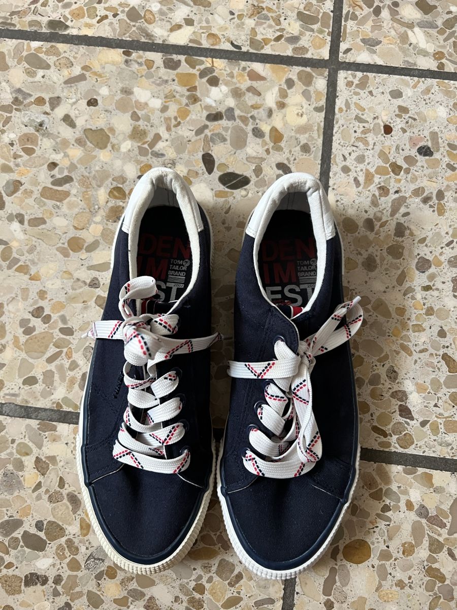 Tom Tailor Scarpe da donna: Tom Tailor Sneaker Gr. 38, Dunkelblau – Usato da Bad Zurzach venduto da Heugumper7