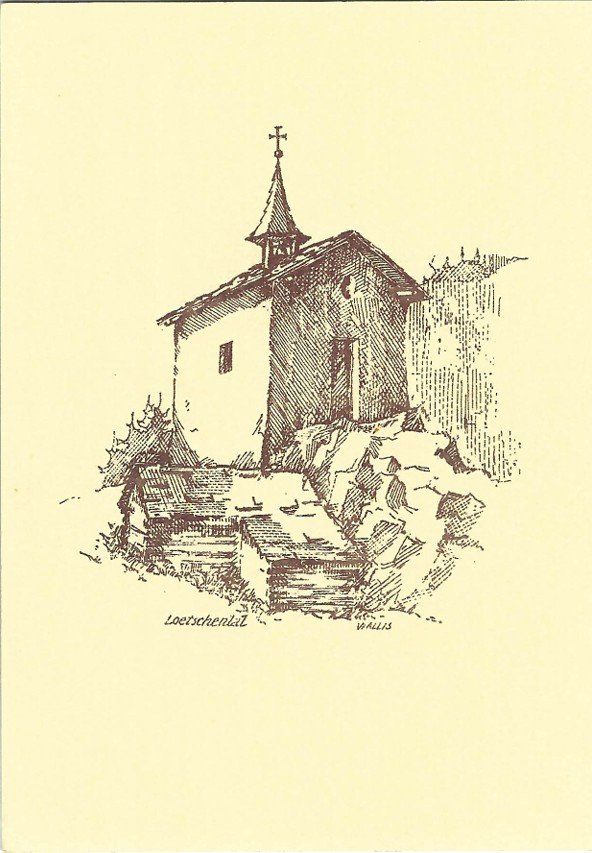 Ansichtskarten: AK Lötschental mit Kapelle, Stich, Wallis – Neu (gemäss Beschreibung) aus Rheinfelden von wil_m7gh