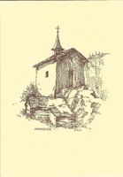 AK Lötschental mit Kapelle, Stich, Wallis