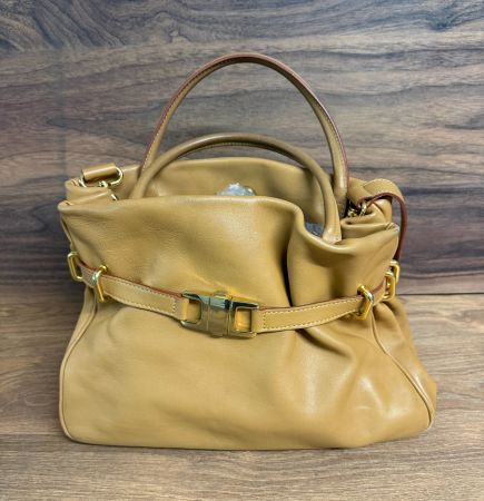 BUTI Ledertasche Damen mittel cognac