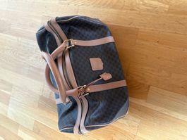 Céline Macadam Boston Bag Brown