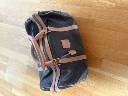 Céline Macadam Boston Bag Brown