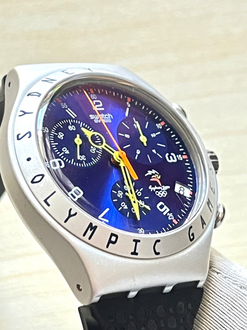 Swatch Orologi: Swatch Uhr, Sydney Olympia 2000, Chronograph – Usato da Grenchen venduto da chththl 3