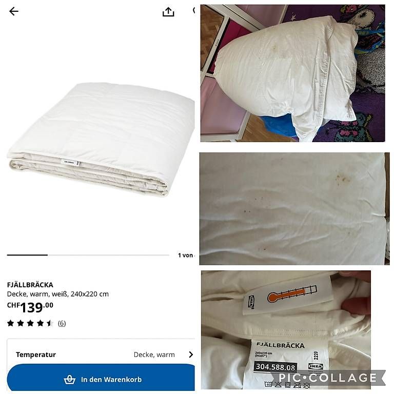 Biancheria da letto: Bettdecke, Neu, 220x240cm – Usato da Unterägeri venduto da carina8800