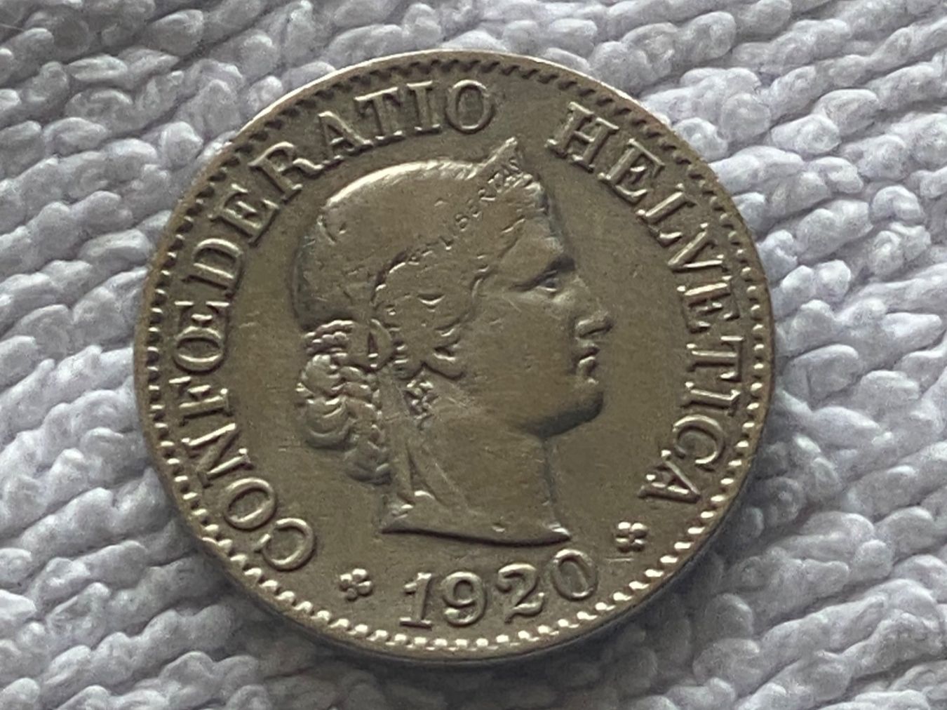 Tutti le monete: 10 centimes/rappen 1920 – Usato da Nyon venduto da Ilmi09