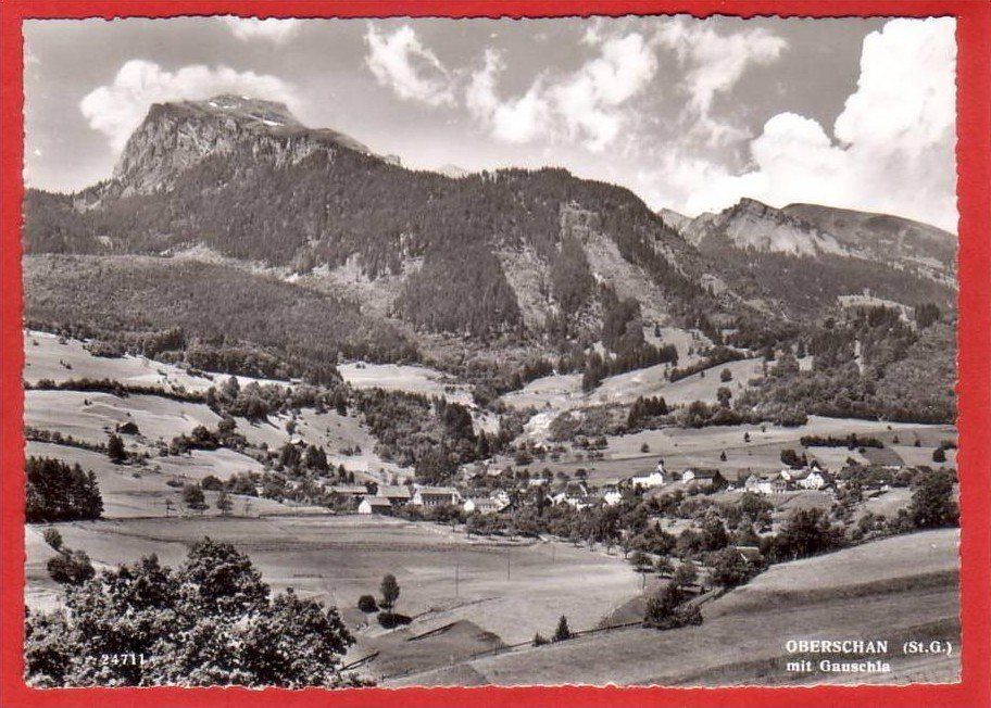 Cartoline postali: OBERSCHAN MIT GAUSCHLA, GROSSFORMAT – Usato da Grüningen venduto da Kartenlaube