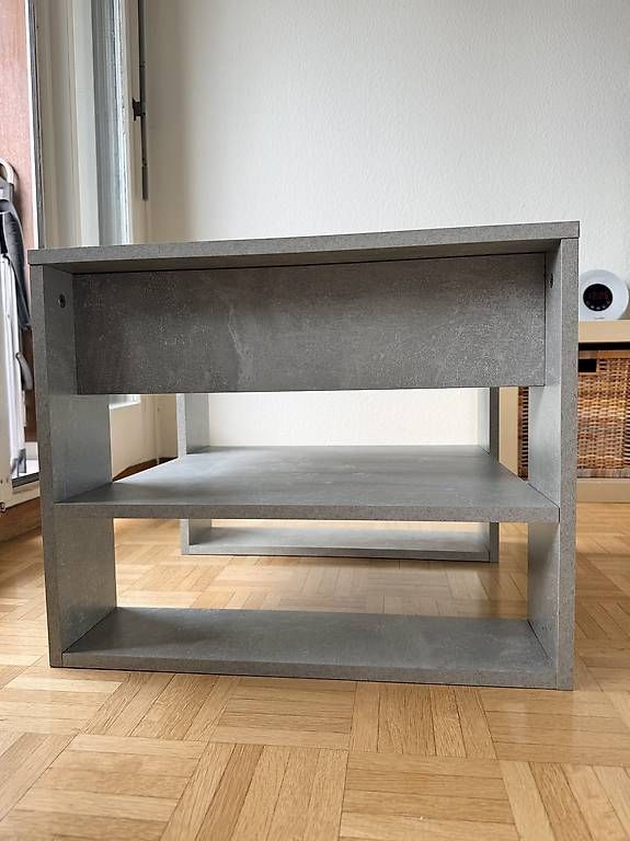 Tavoli: Table basse effet béton vidaXL – Usato da Coppet venduto da LeslieAnnArm 2