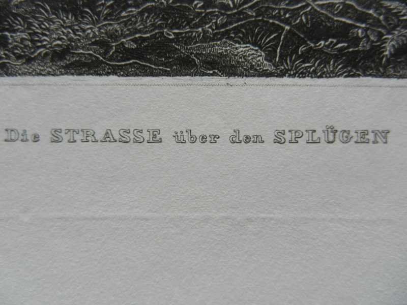 Gravures: Die Splügenstrasse – D'occasion à Risch par Rischli15 2