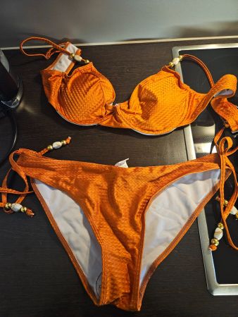 Billig Bügelbikini Kupfer