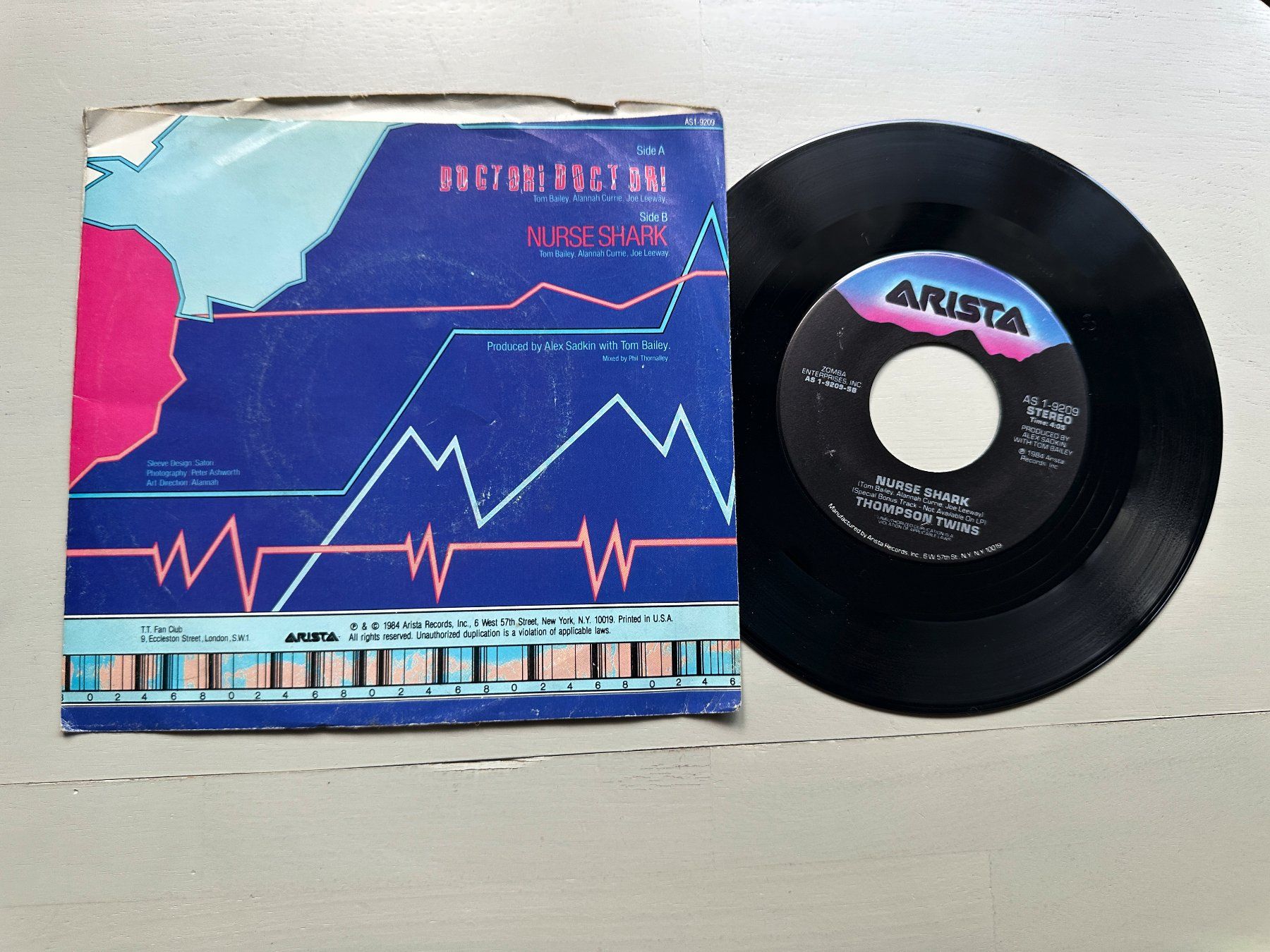 Dischi in vinile: THOMPSON TWINS tolle Single Kult 80's Doc Doc Hit Synth Pop – Usato da Basel venduto da Partridge 1