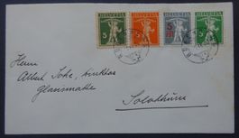 Brief mit schöner Frankatur (4 x -.05 div.)