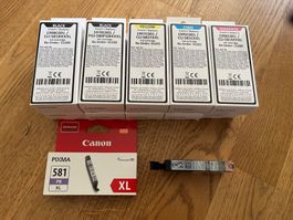 12 Druckerpatronen Canon CLI-581, PLI-580
